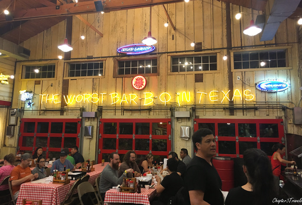 Patrons at Rudy's BBQ