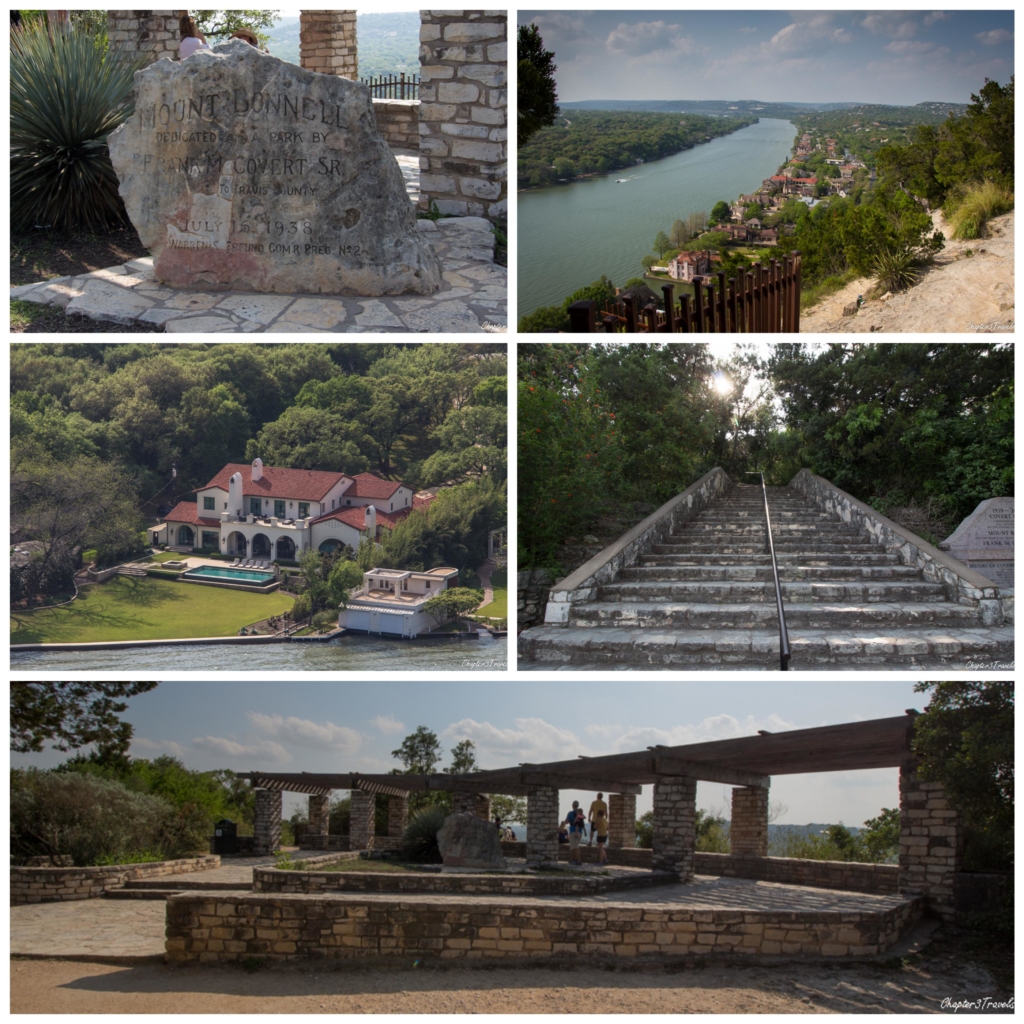 Collage of photos from Mt. Bonnell