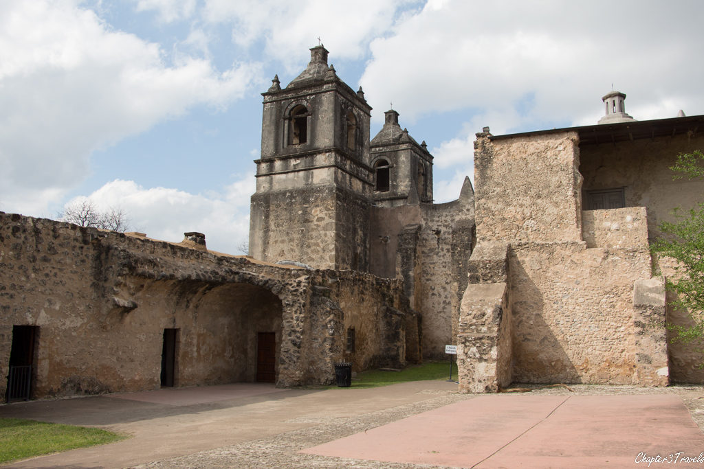 Interior courtyard of Mission Concepcion