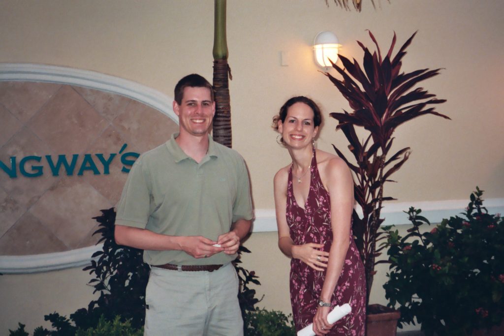 Kevin and I when we were in our mid-20's.