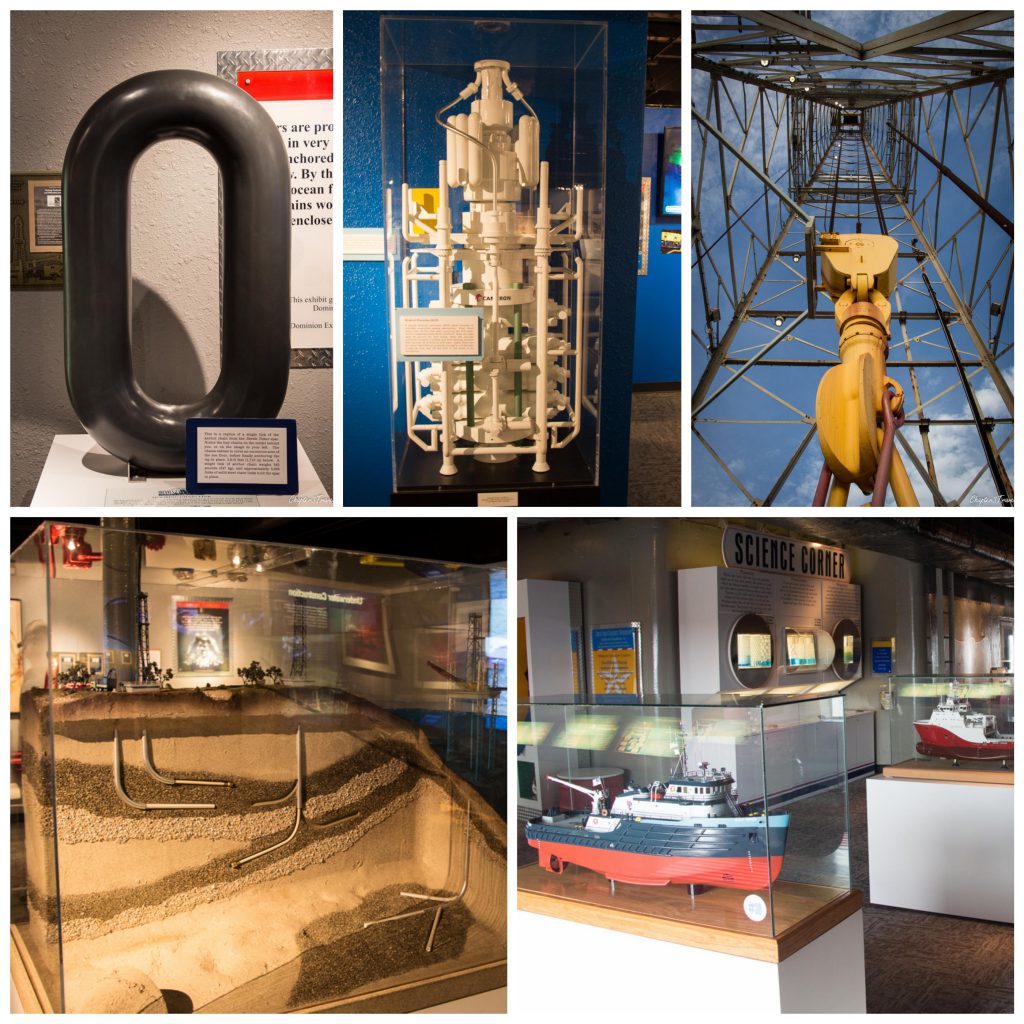 Ocean Star oil rig museum collage