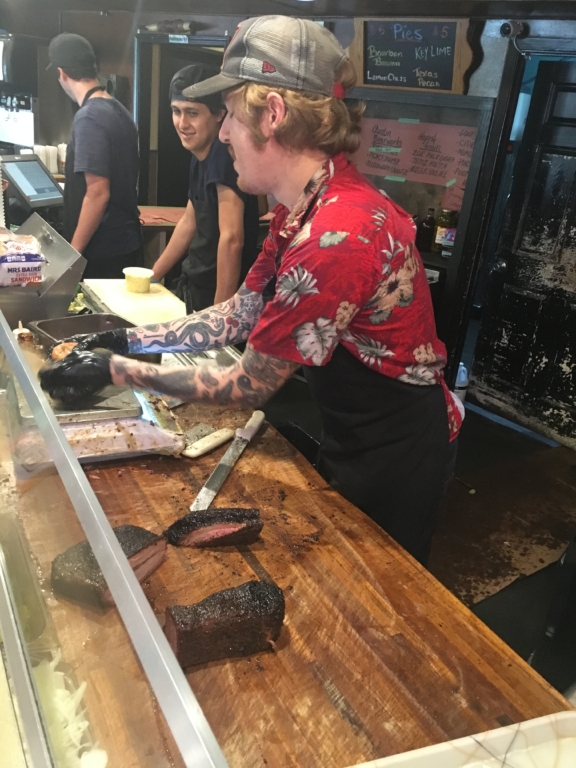 Staff at Franklin Barbecue.