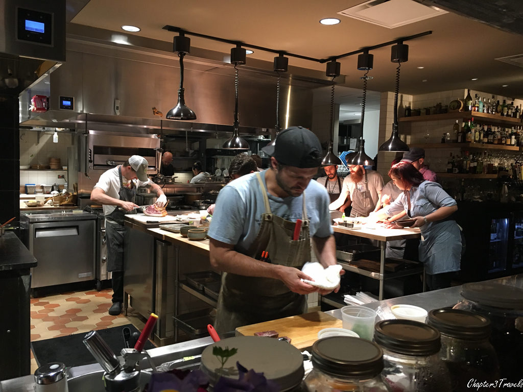 Chefs preparing food at Barley Swine.