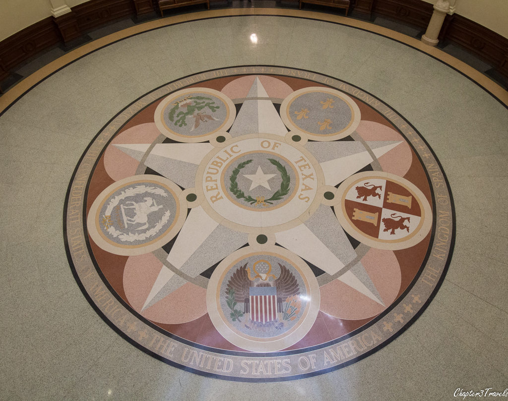 Photo of floor of Texas Capitol rotunda