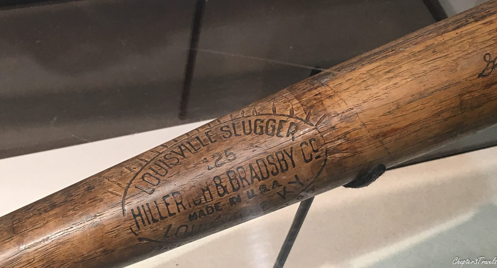 Baseball bat with notches carved in it
