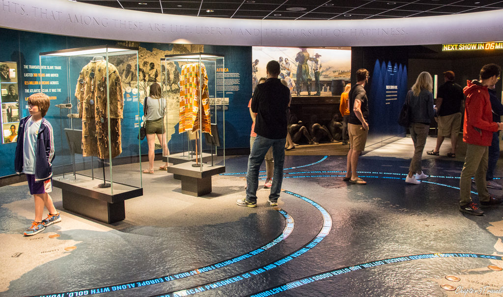 Gallery about slavery at Civil Rights Museum