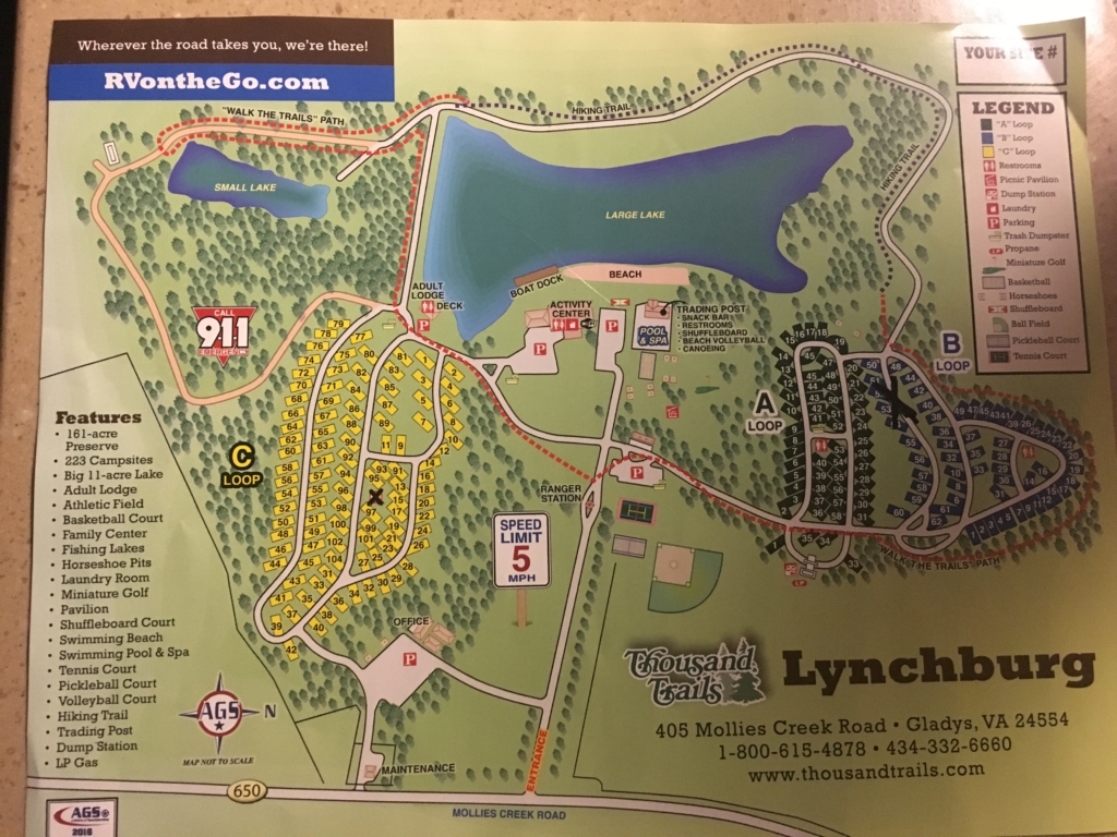 Campground Review Thousand Trails Lynchburg, Gladys, Virginia