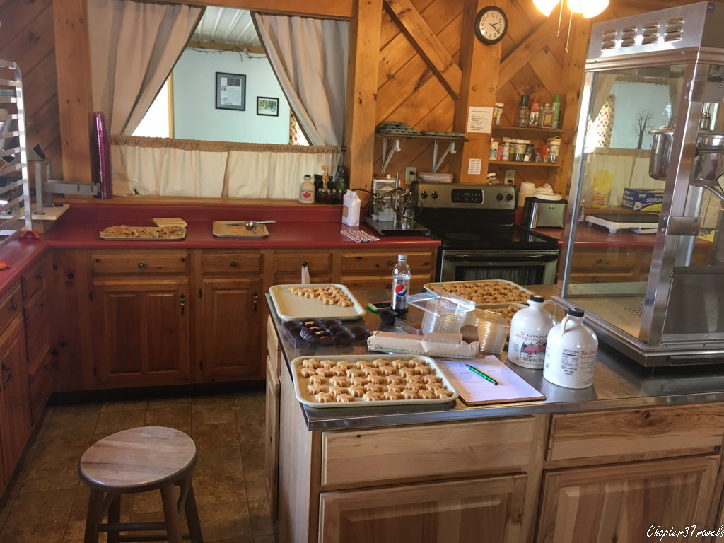 Kitchen at Goodrich's Maple Farm in Vermont.