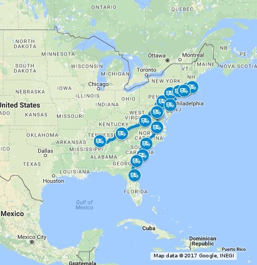 2016 Travel Map