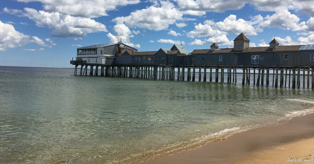 Ocean pier at Old Orchard Beach, Maine