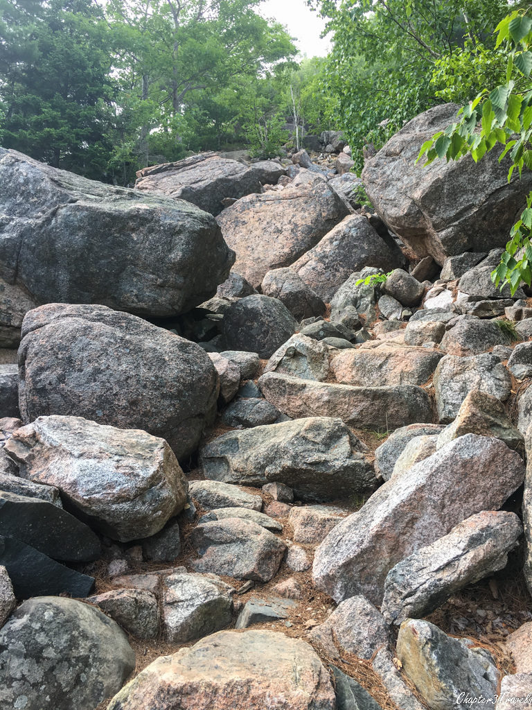 The Bubble Rock Trail at Acadia National Park