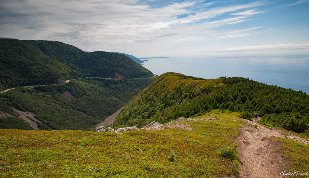 Mountain ridge on Skyline Trail in Cape Breton Highlands National Park