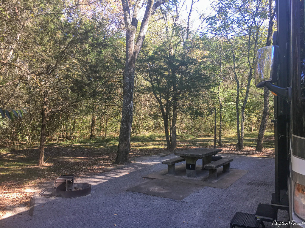 Site #1 at Seven Points Campground in Nashville, Tennessee