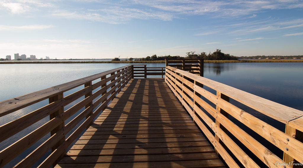 Lake viewing platform at Gulf State Park