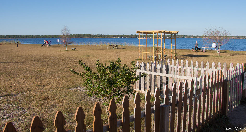 Dog park at Gulf State Park in Gulf Shores, Alabama