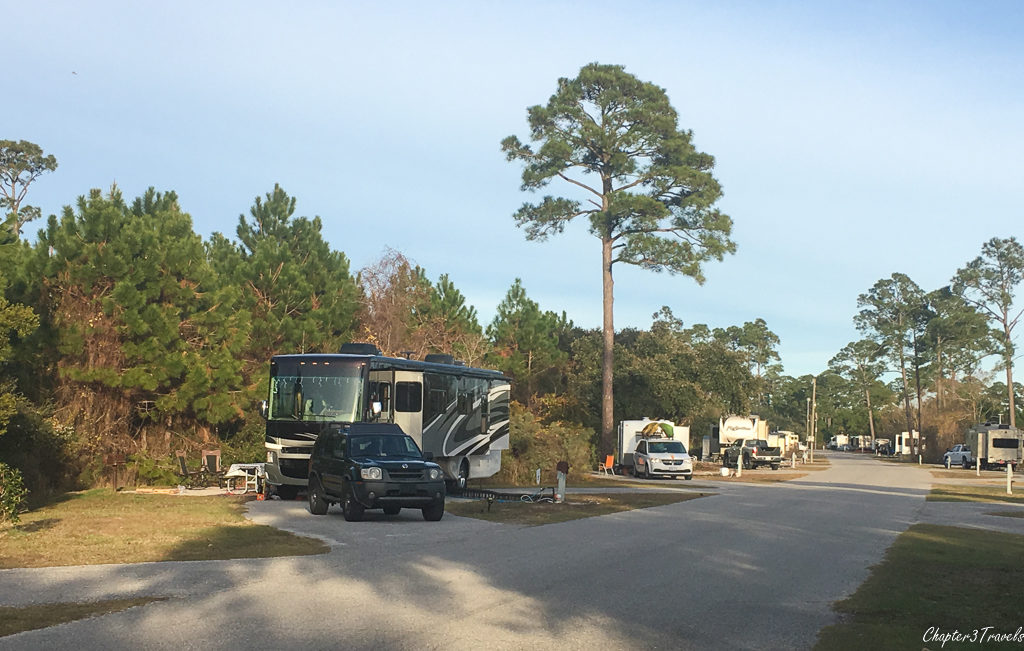 Campsite #451 at Gulf State Park in Gulf Shores, Alabama