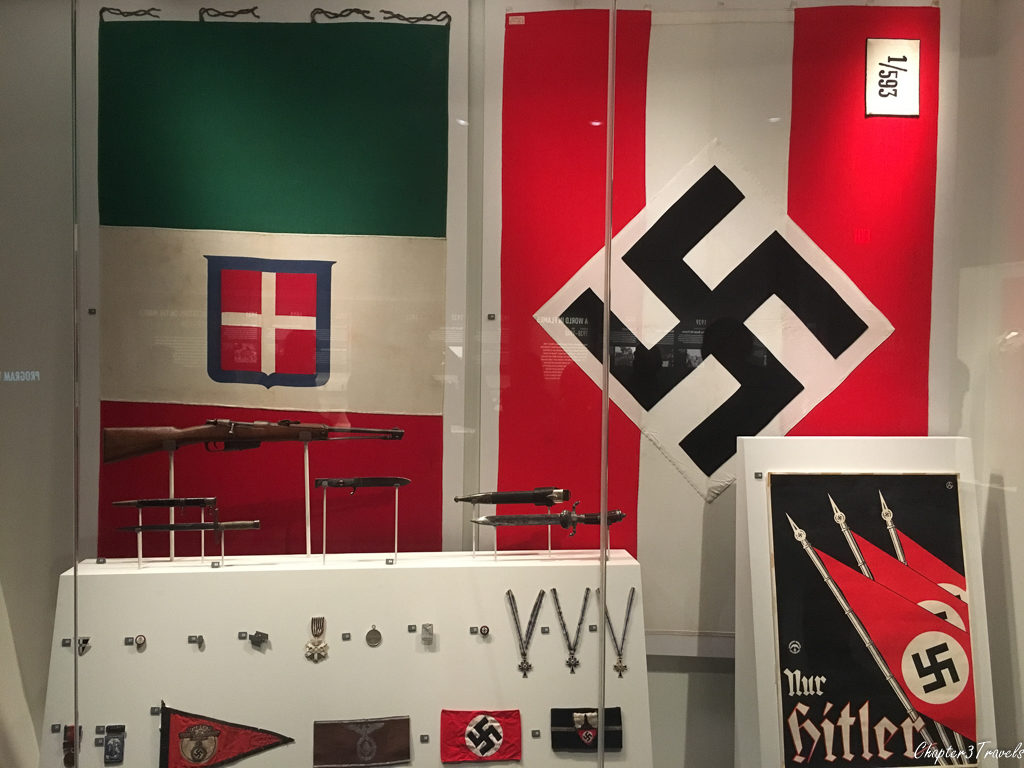 Exhibit on the rise of the Nazi party in Germany at the WWII Museum in New Orleans