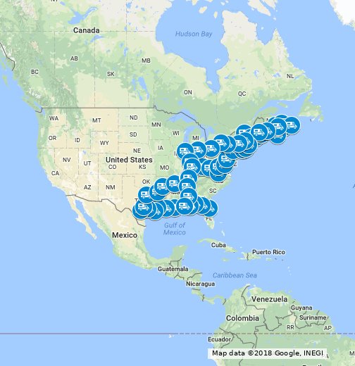 2017 Travel Map