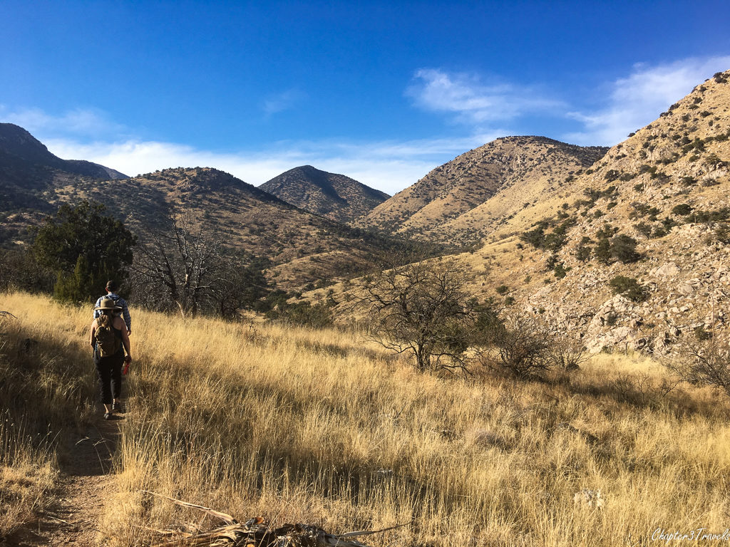 Hiking the Guindani Trail at Kartchner Caverns State Park in Benson, Arizona