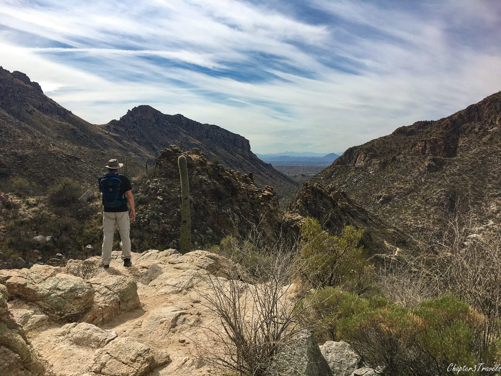 Hiking at Sabino Canyon Recreation Area in Tucson, Arizona