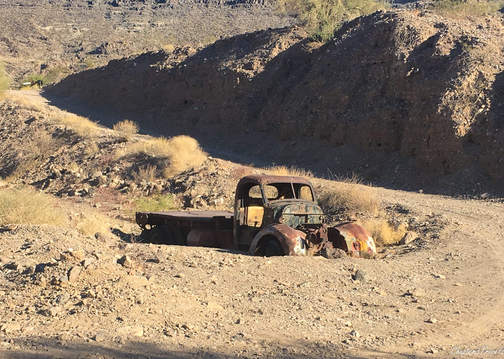 Rusted truck at the Desert Bar in Parker, Arizona