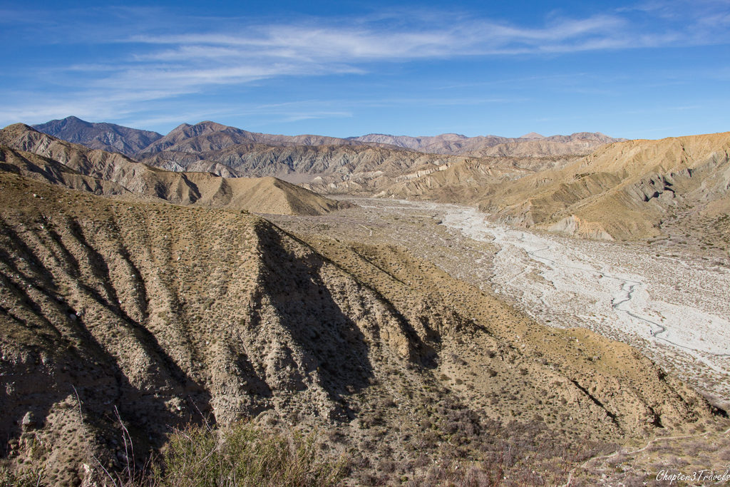 View from the top of the Canyon Loop Trail at Whitewater Preserve
