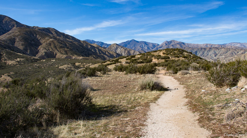 View from the ridge on the Canyon Loop Trail at Whitewater Preserve