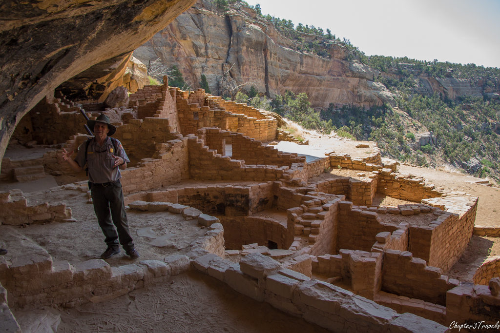 Ranger tour in Long House at Mesa Verde National Park