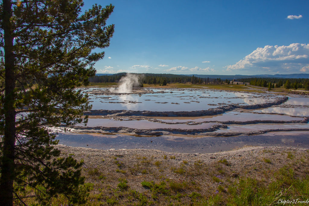 The Great Fountain Geyser at Yellowstone National Park
