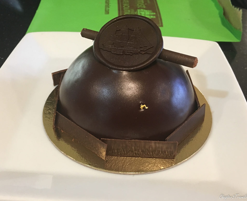 A chocolate bomb at Coastal Mist in Bandon, Oregon