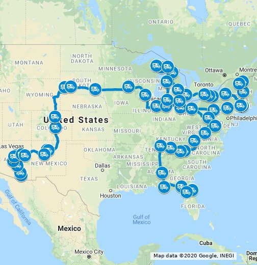 2019 Travel Map