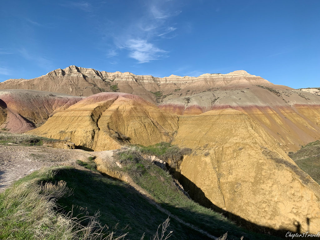 Painted rocks at Badlands National Park in South Dakota