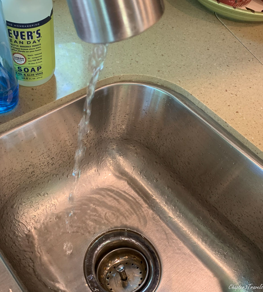 Kitchen faucet with minimal water pressure