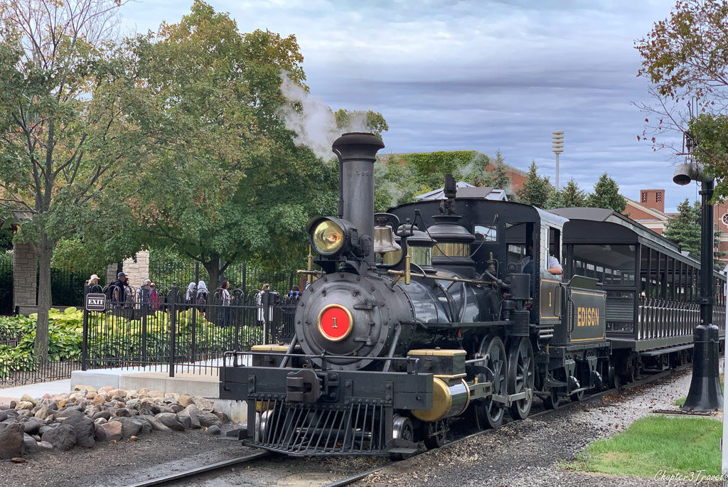 The steam train at Greenfield Village