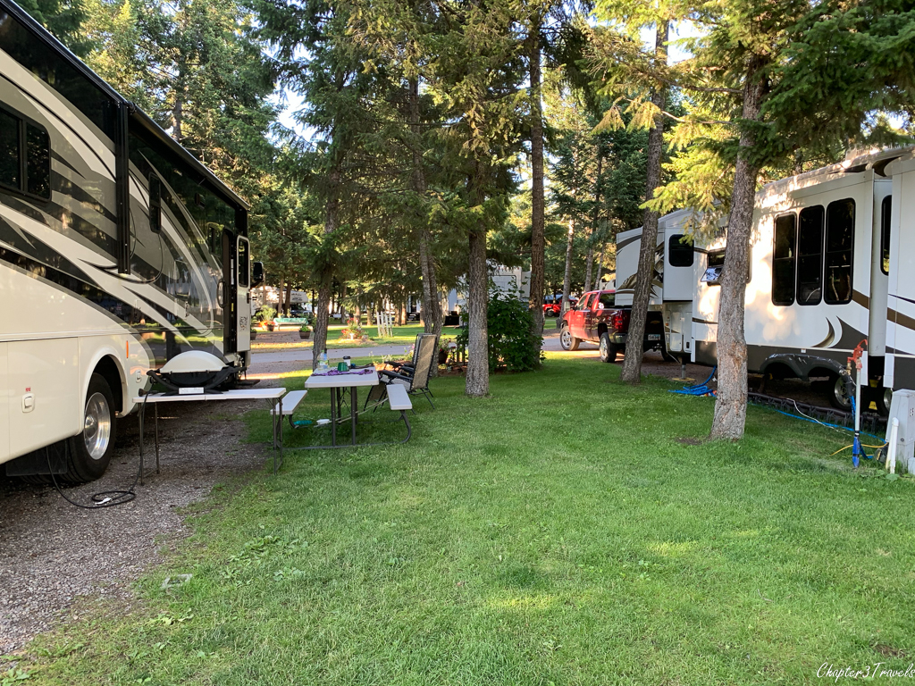 Campsites at Jim & Mary's RV Park in Missoula, Montana