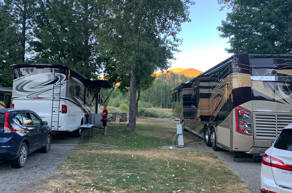 Campsites at Riverbend RV Park in Twisp, Washington