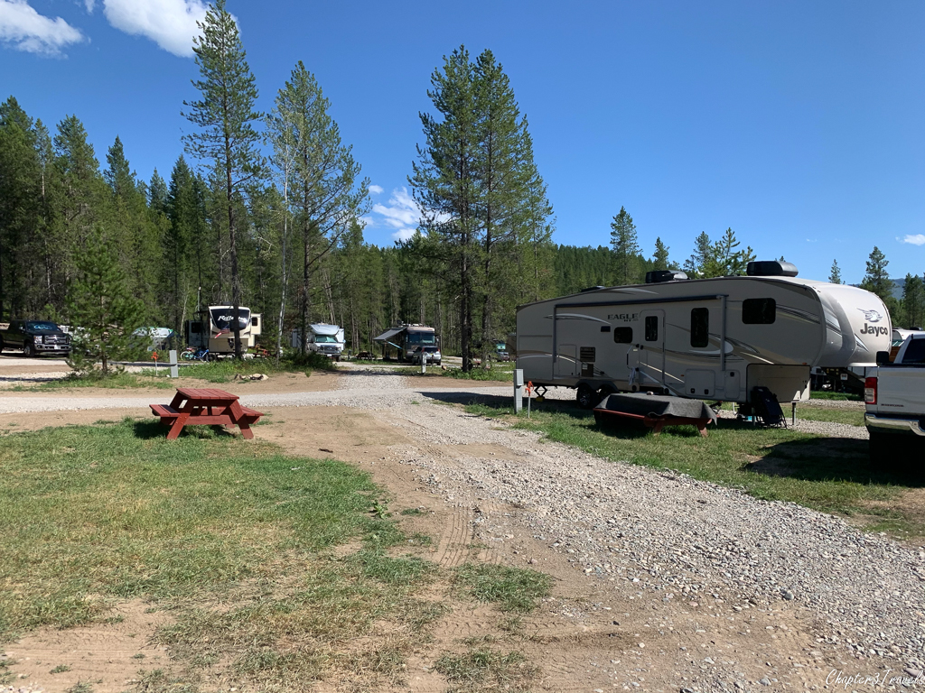 Campsites at North American RV Park in Coram, Montana