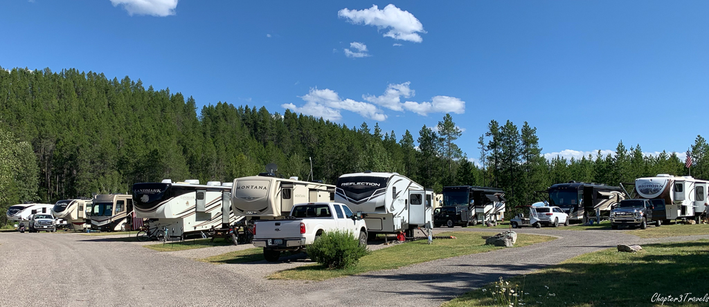 Campsites at North American RV Park in Coram, Montana
