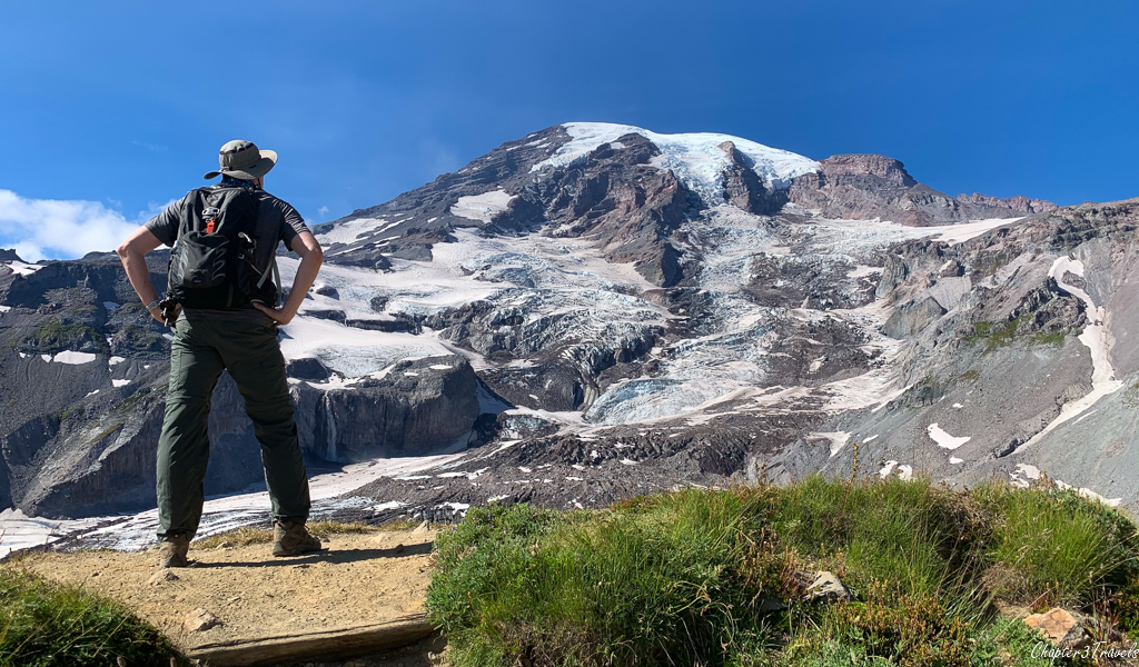 Kevin standing in front of Mount Rainier