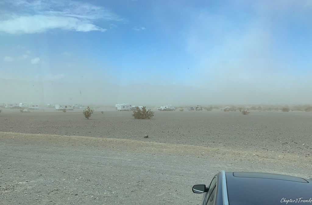 Windstorm across Stovepipe Wells Campground